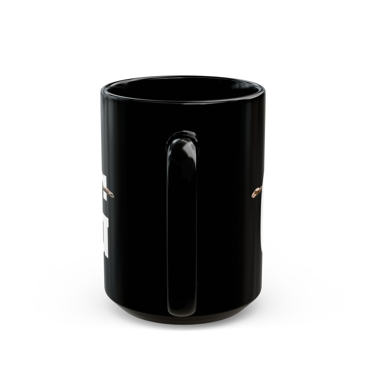 RULE No. 1 GO BIG. Sleek Black Mug 15oz
