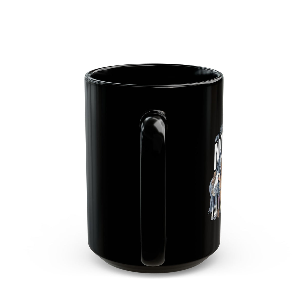 NO MORE HORSES - Black Mug (11oz, 15oz)