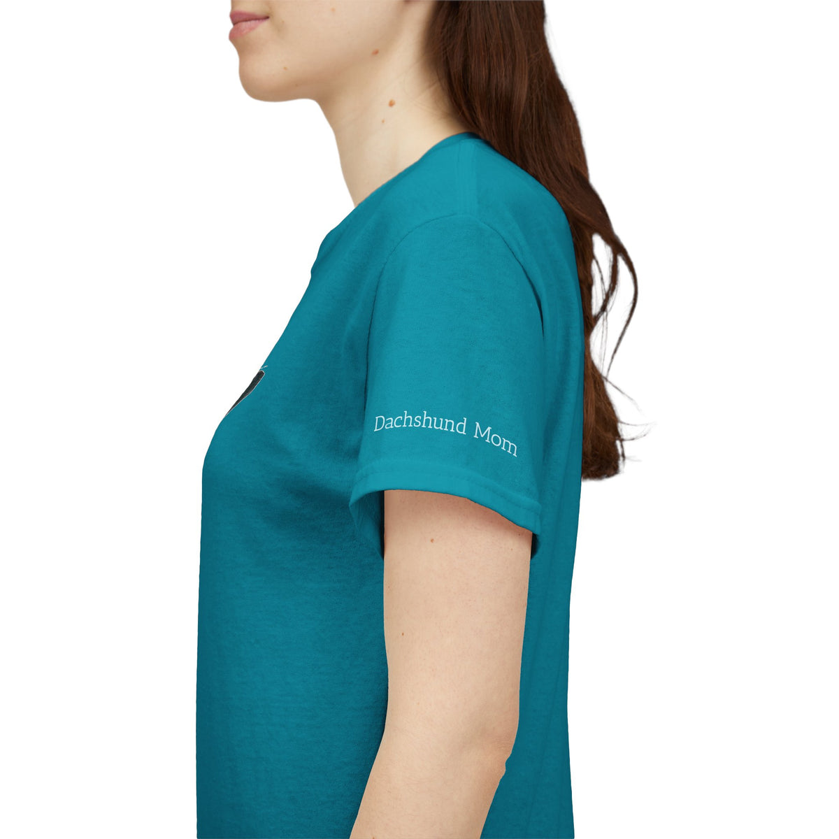 DACHSHUND MOM (Black and Tan Dachshund) - 100% Cotton T-Shirt