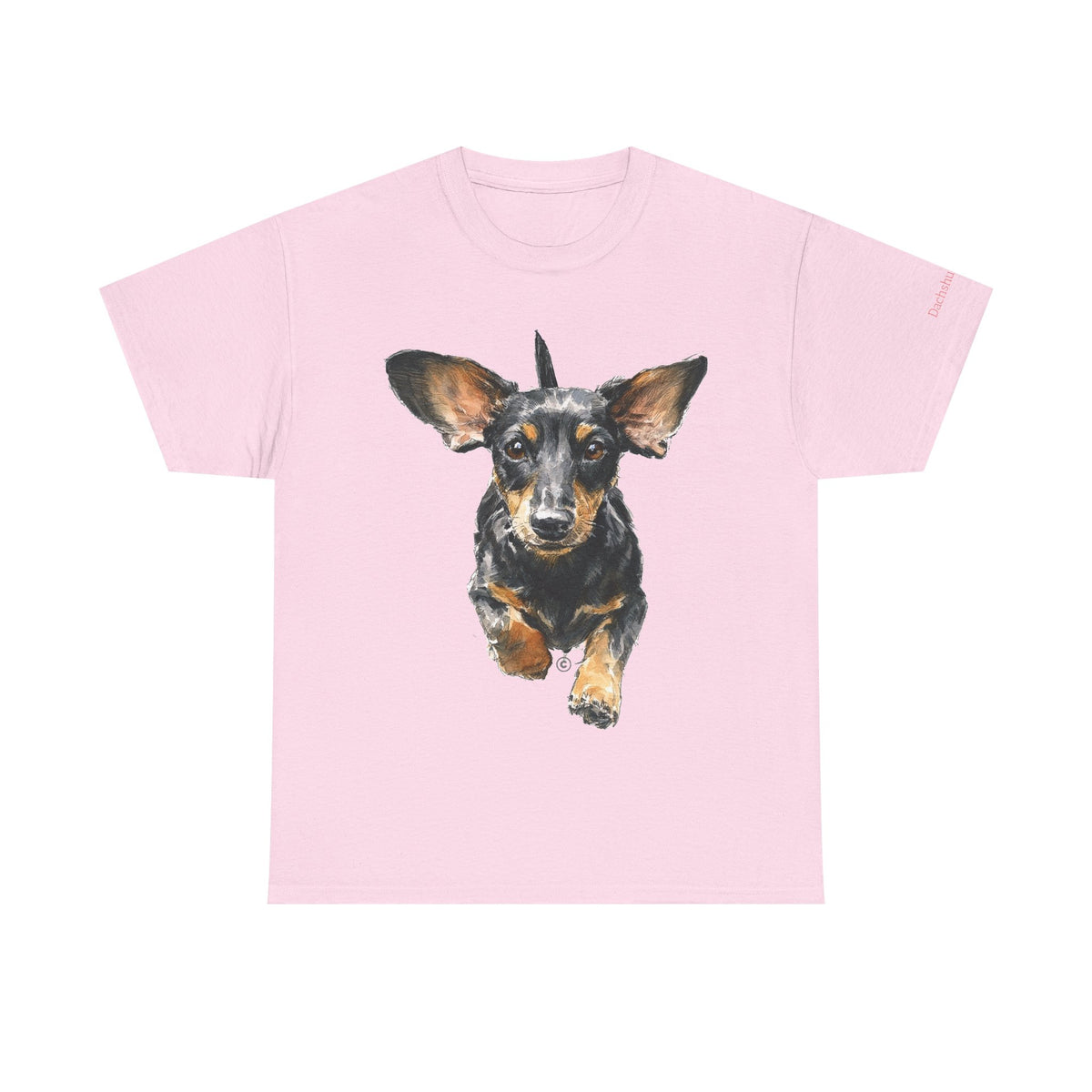 DACHSHUND MOM (Black and Tan Dachshund) - 100% Cotton T-Shirt
