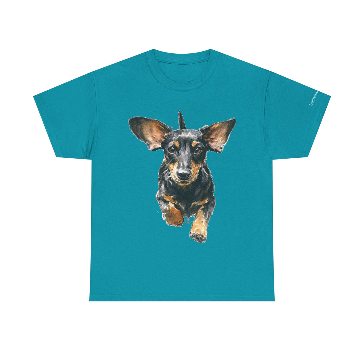 DACHSHUND MOM (Black and Tan Dachshund) - 100% Cotton T-Shirt