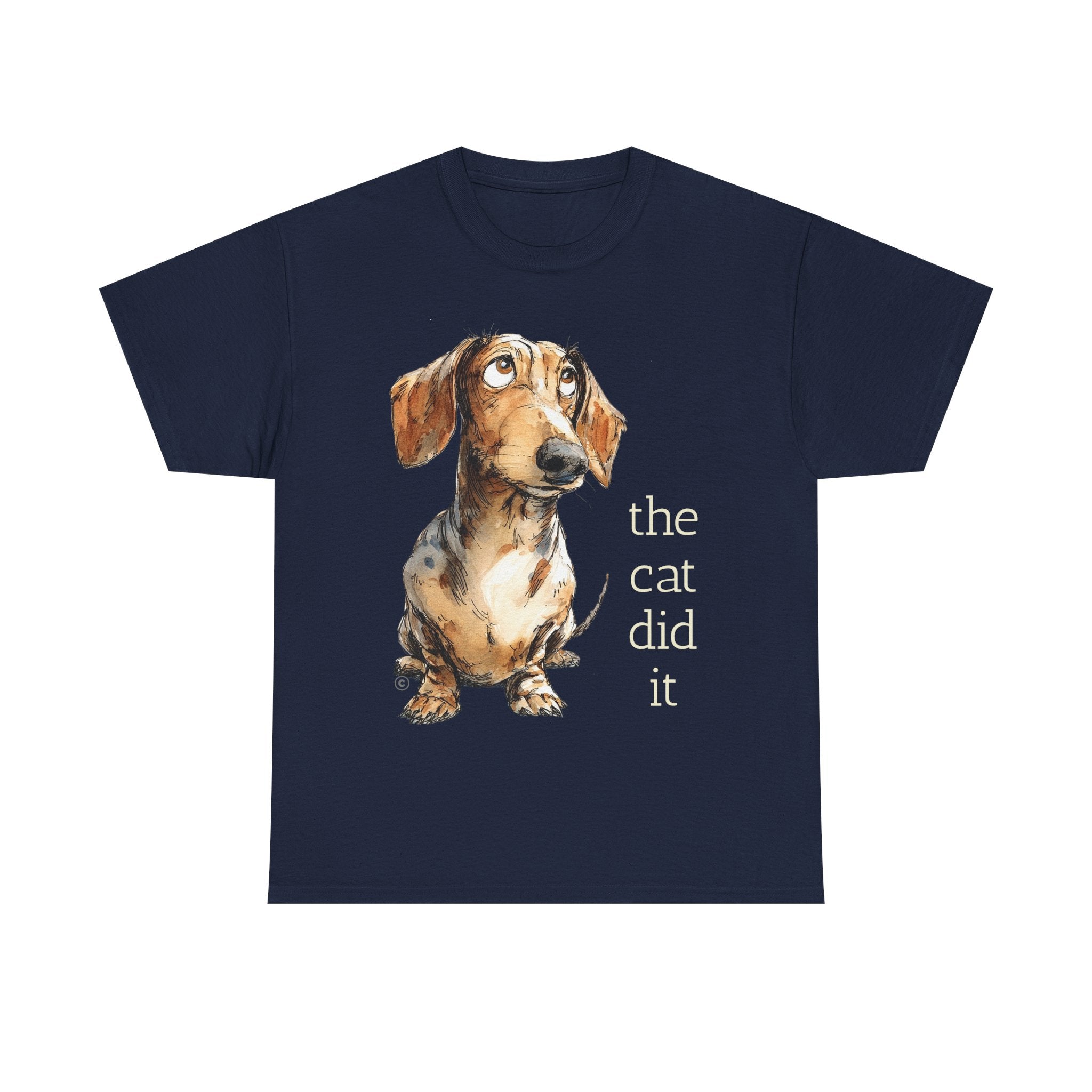 THE CAT DID IT - 100% Cotton T-Shirt