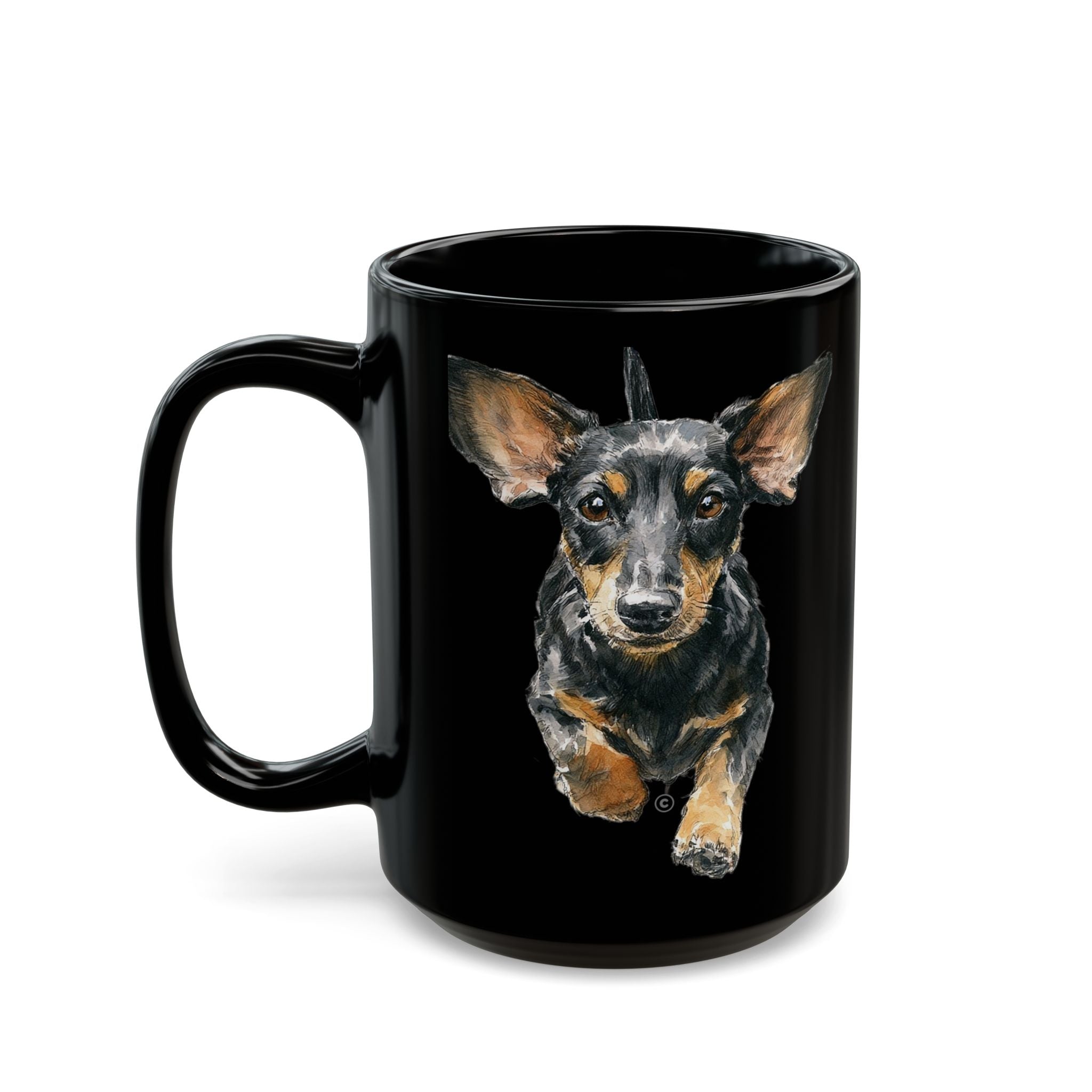 DACHSHUND MOM - Sleek Black Mug (11oz, 15oz)
