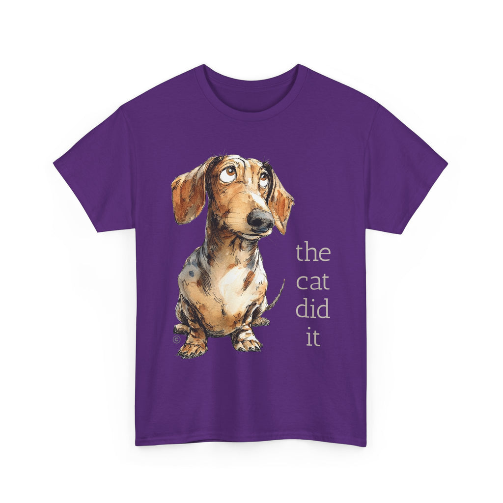 THE CAT DID IT - 100% Cotton T-Shirt