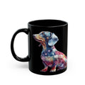 Patriotic Pup Mug - Sleek Black Coffee Cup (11oz/15oz)