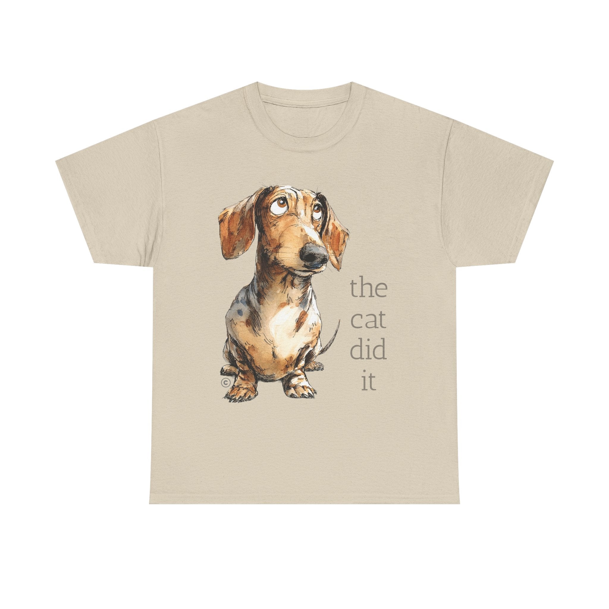 THE CAT DID IT - 100% Cotton T-Shirt