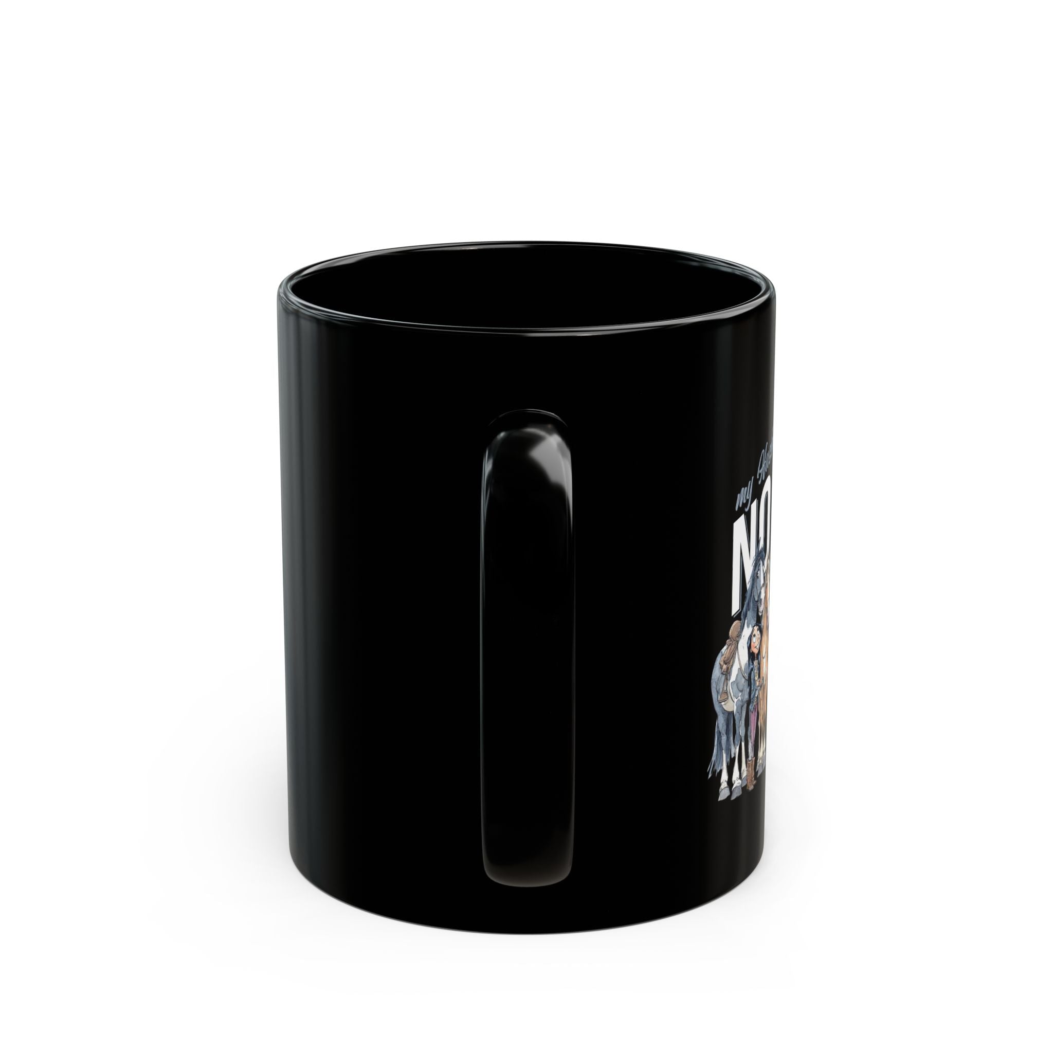 NO MORE HORSES - Black Mug (11oz, 15oz)