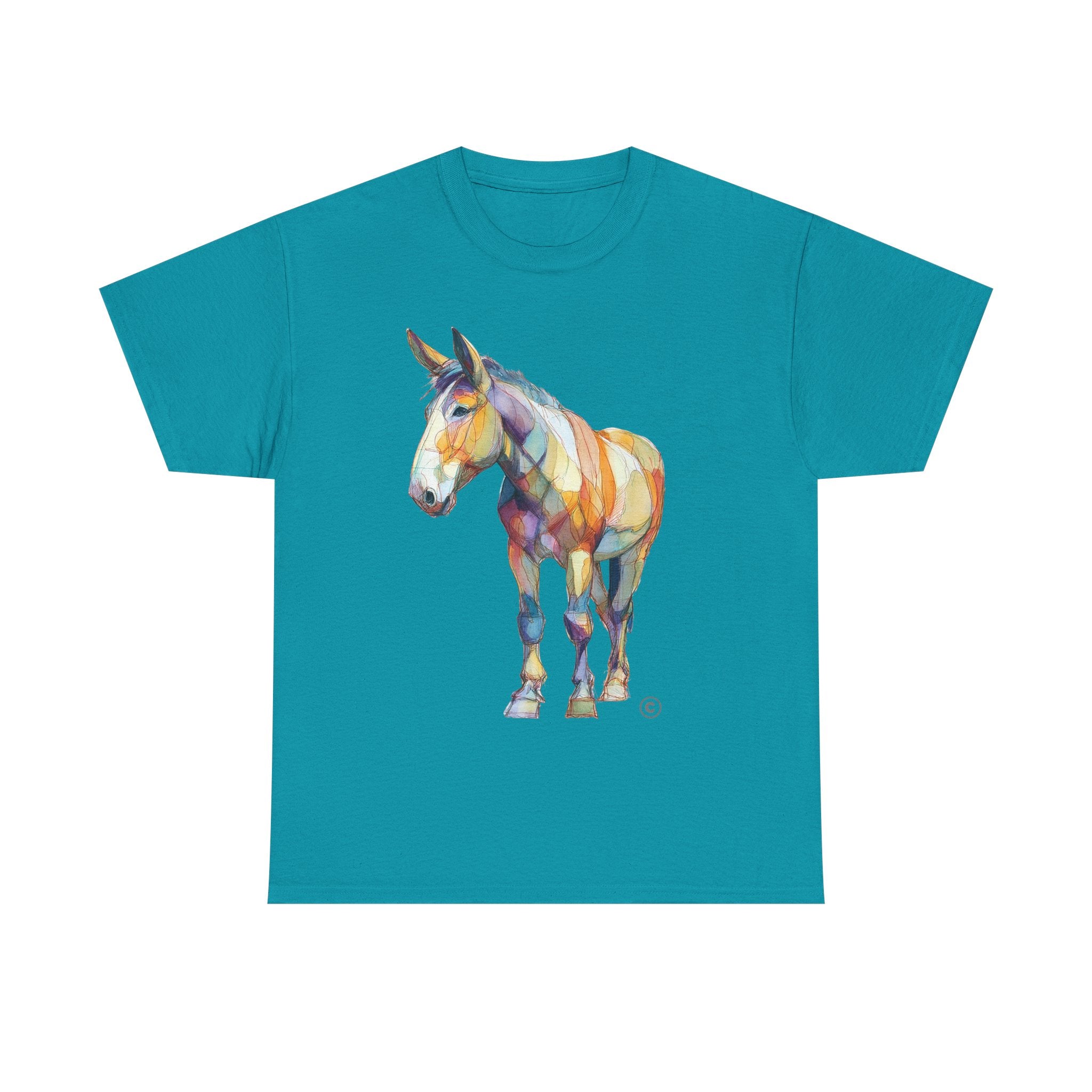 HORSE OF MANY COLORS 2 - Unisex Heavy Cotton Tee