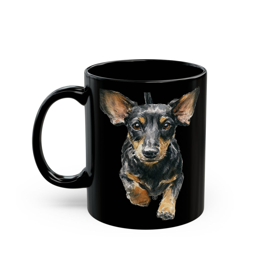 DACHSHUND MOM - Sleek Black Mug (11oz, 15oz)