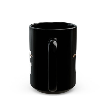 RULE No. 1 GO BIG. Sleek Black Mug 15oz