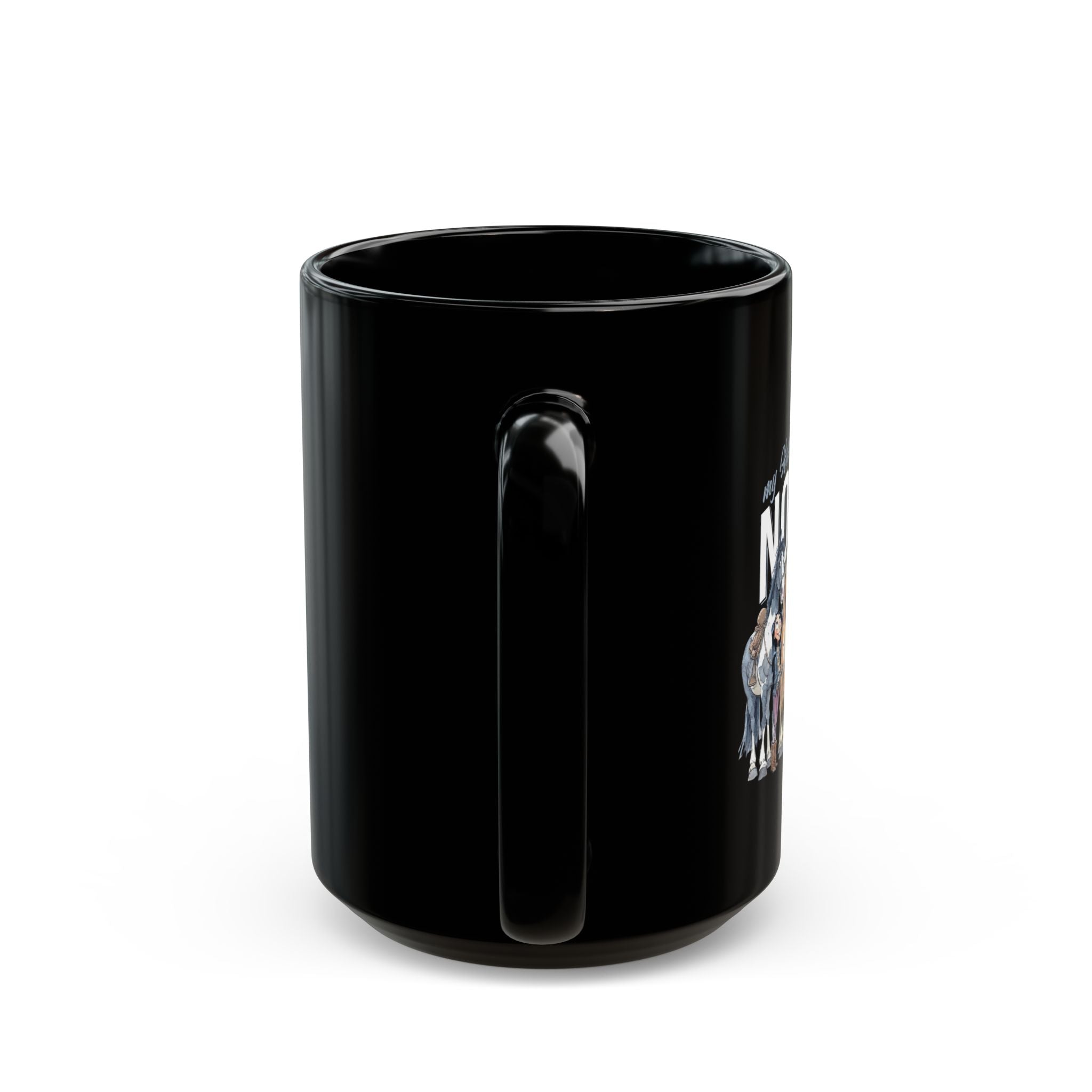 NO MORE HORSES - Black Mug (11oz, 15oz)