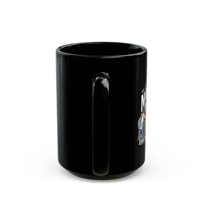 NO MORE HORSES - Black Mug (11oz, 15oz)