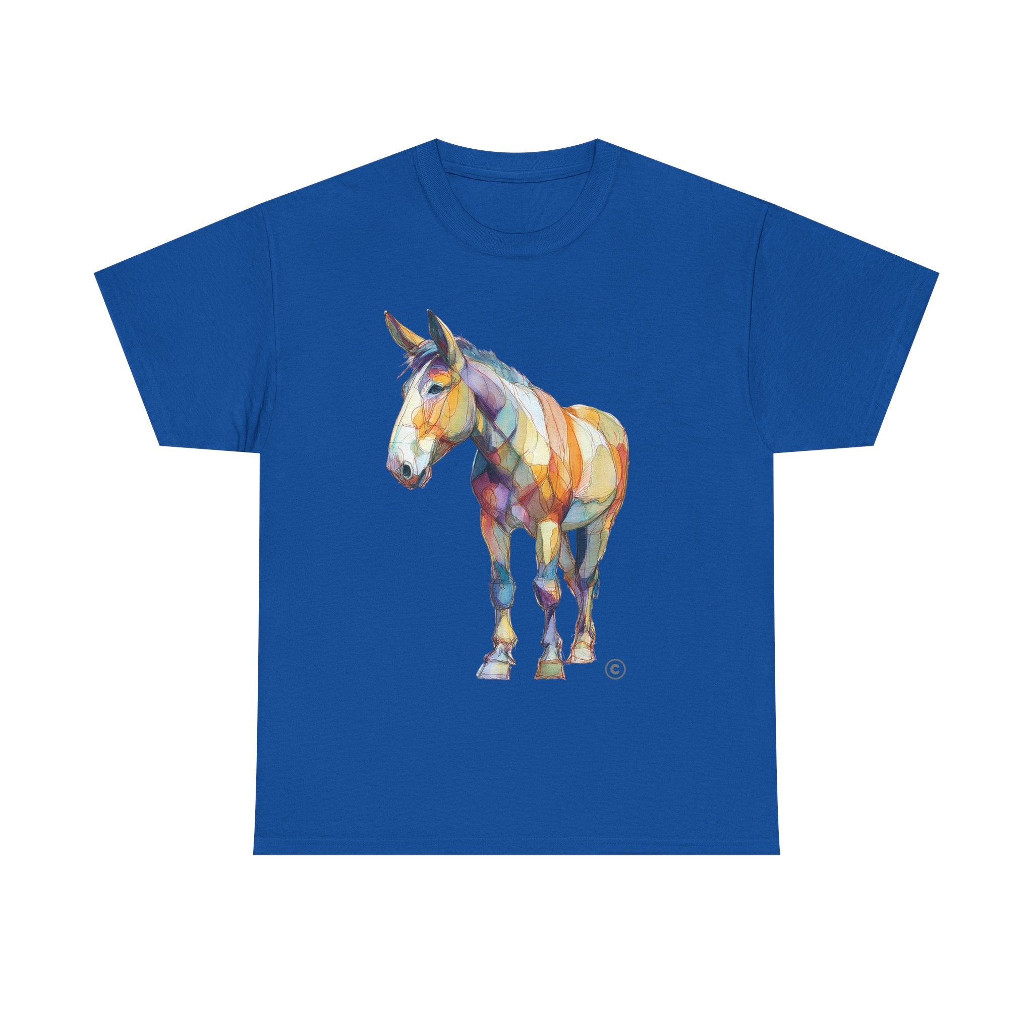 HORSE OF MANY COLORS 2 - Unisex Heavy Cotton Tee