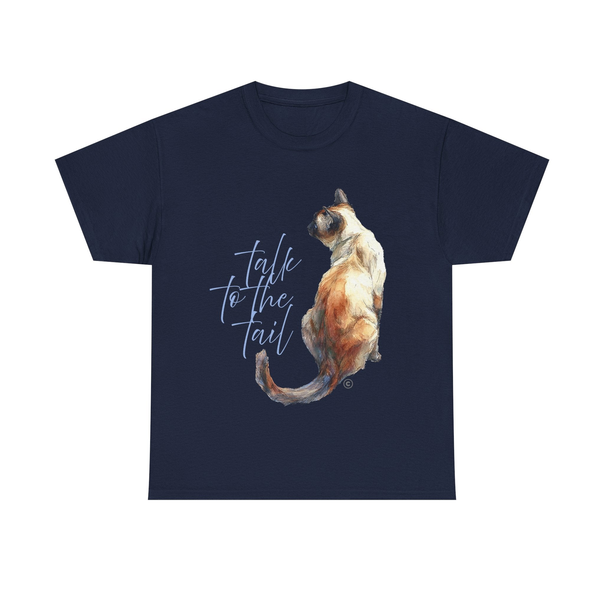 SIAMESE TALK TO THE TAIL - Unisex Heavy Cotton Tee