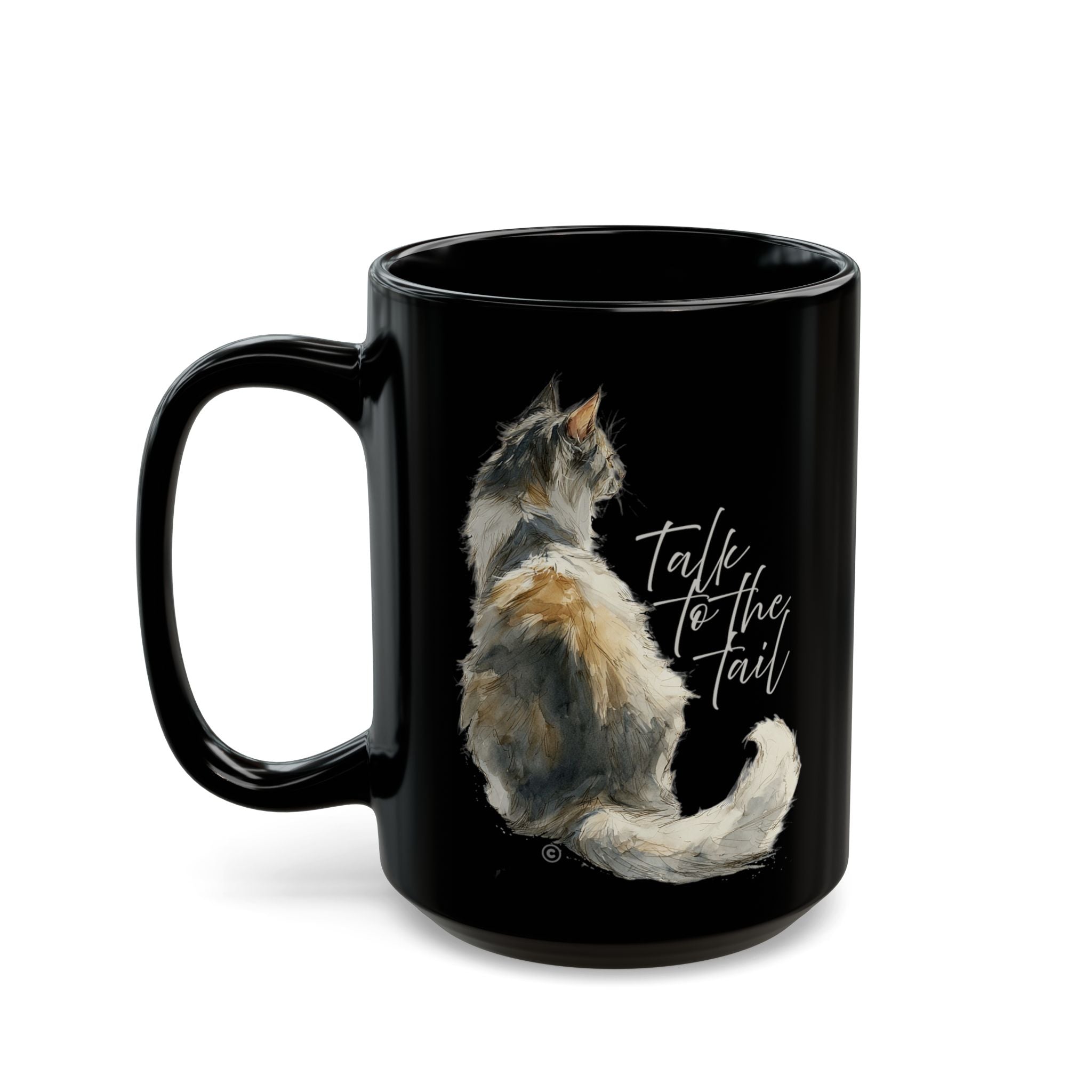 TALK TO THE TAIL - Black Mug (11oz, 15oz)