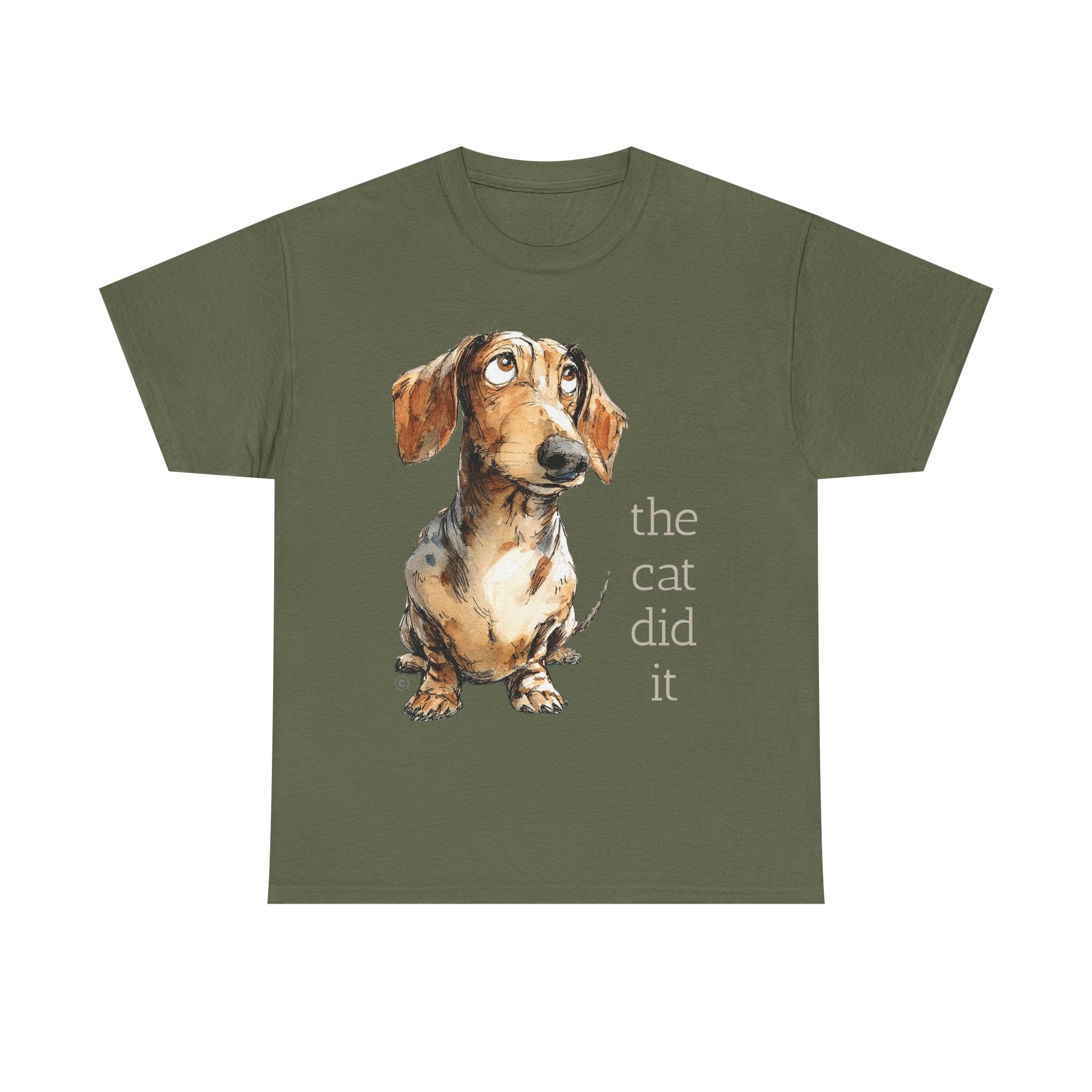 THE CAT DID IT - 100% Cotton T-Shirt
