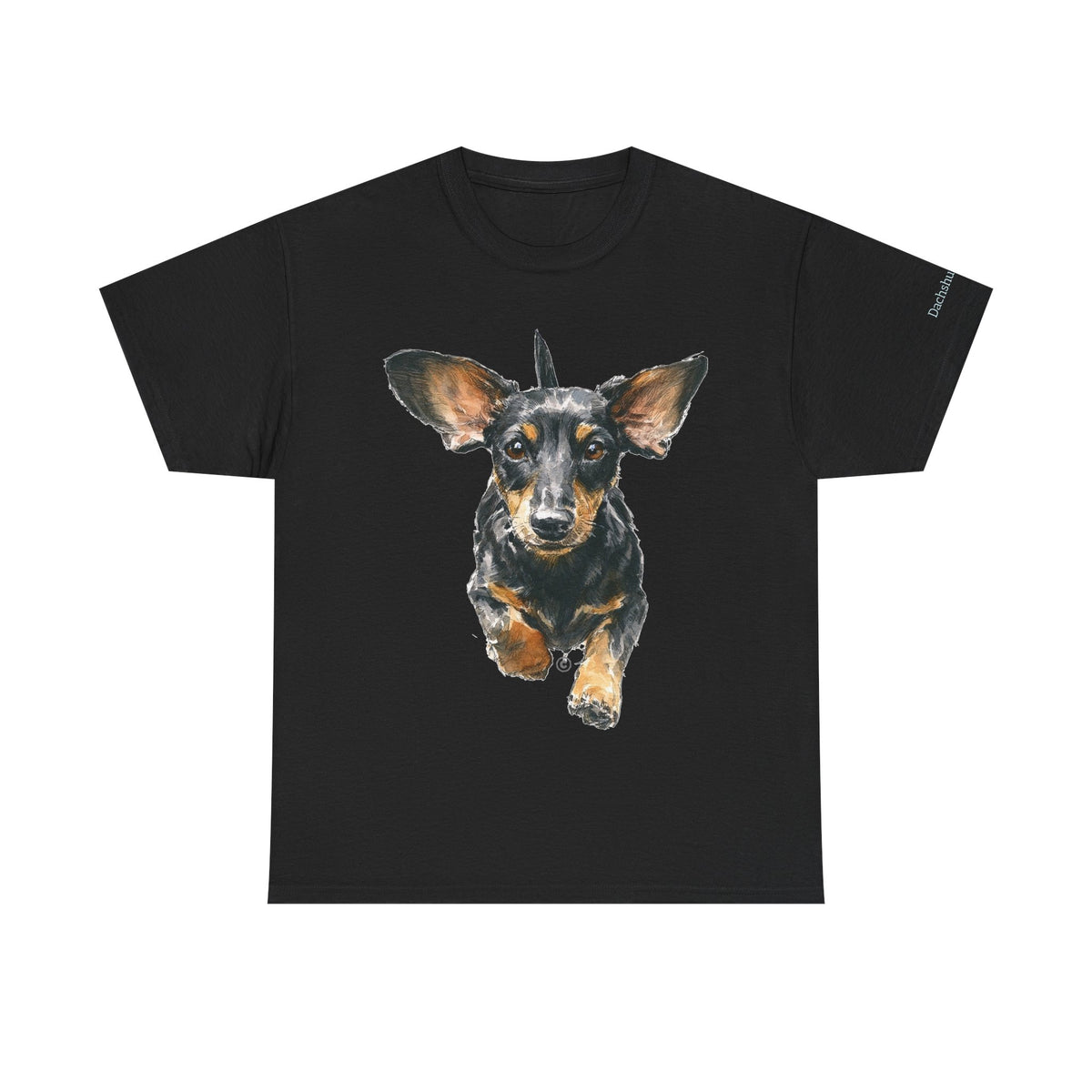 DACHSHUND MOM (Black and Tan Dachshund) - 100% Cotton T-Shirt