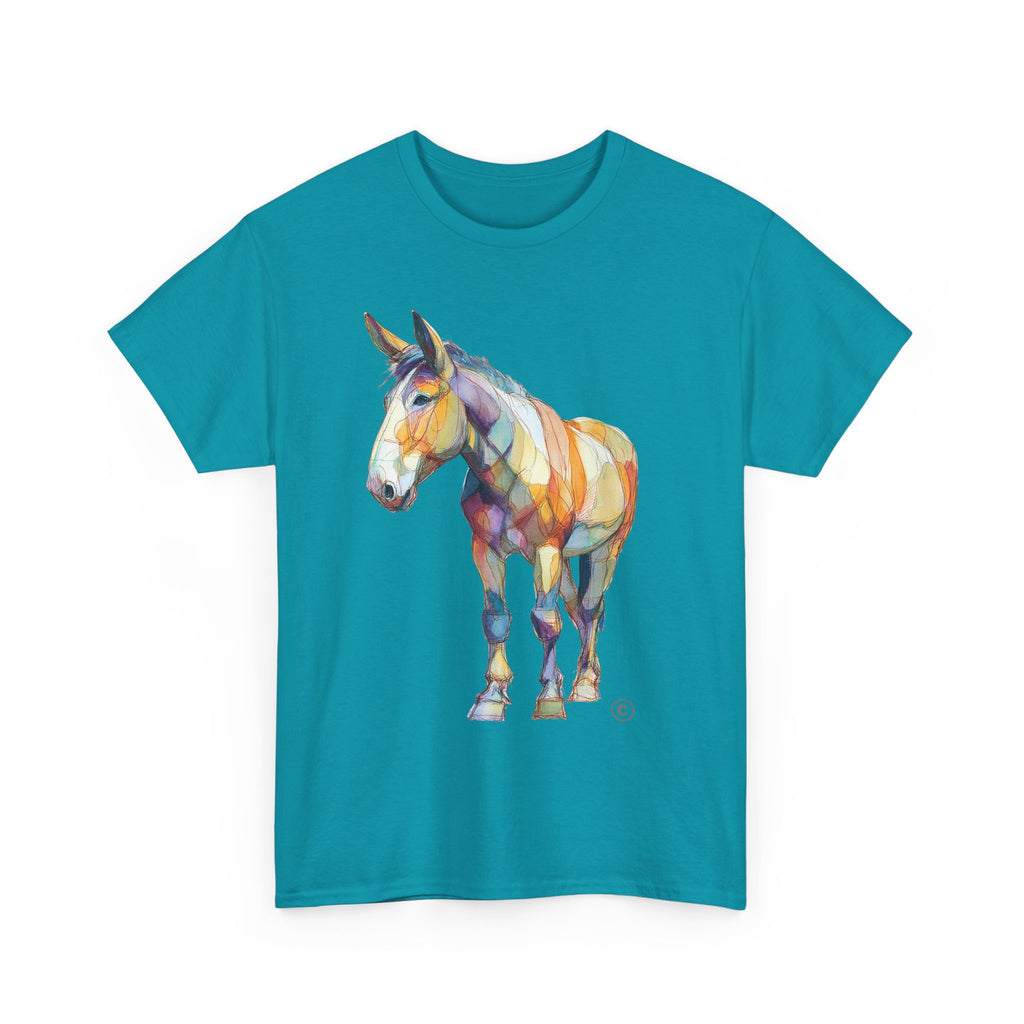 HORSE OF MANY COLORS 2 - Unisex Heavy Cotton Tee