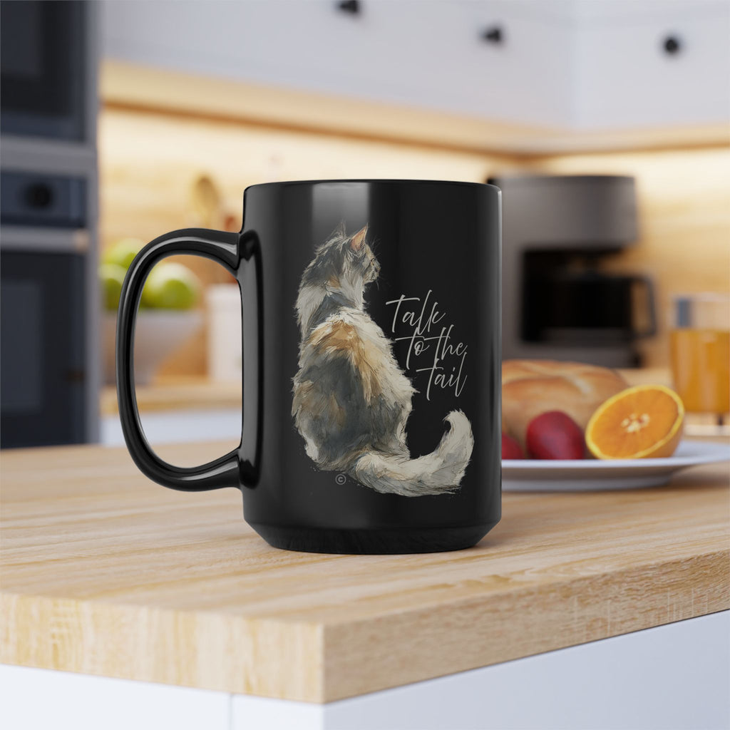 TALK TO THE TAIL - Black Mug (11oz, 15oz)