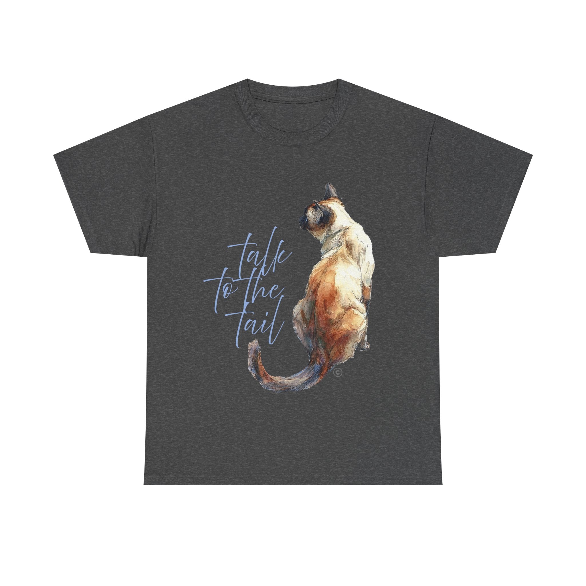 SIAMESE TALK TO THE TAIL - Unisex Heavy Cotton Tee