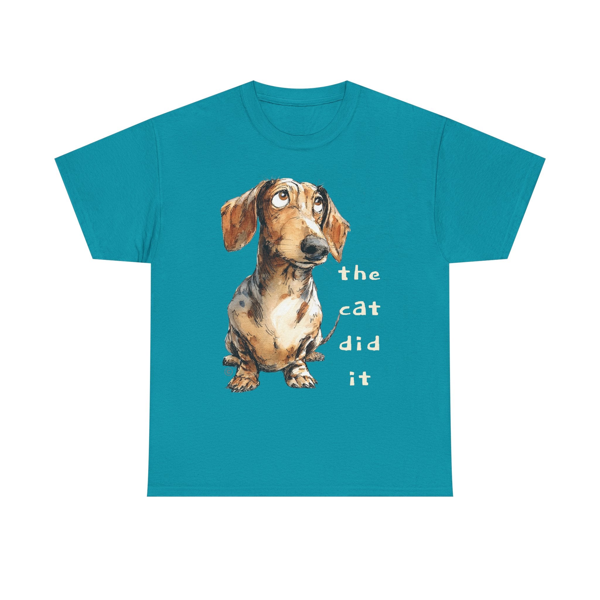 THE CAT DID IT - 100% Cotton T-Shirt