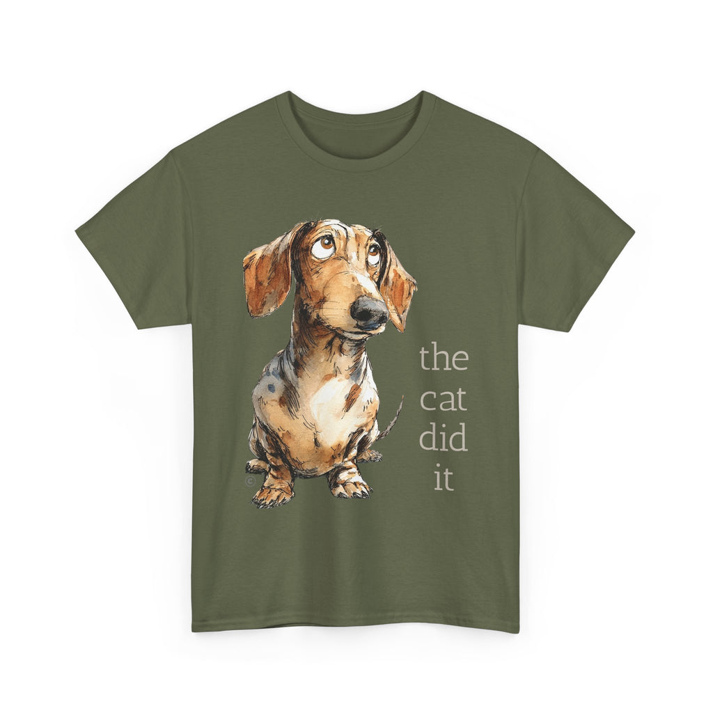 THE CAT DID IT - 100% Cotton T-Shirt
