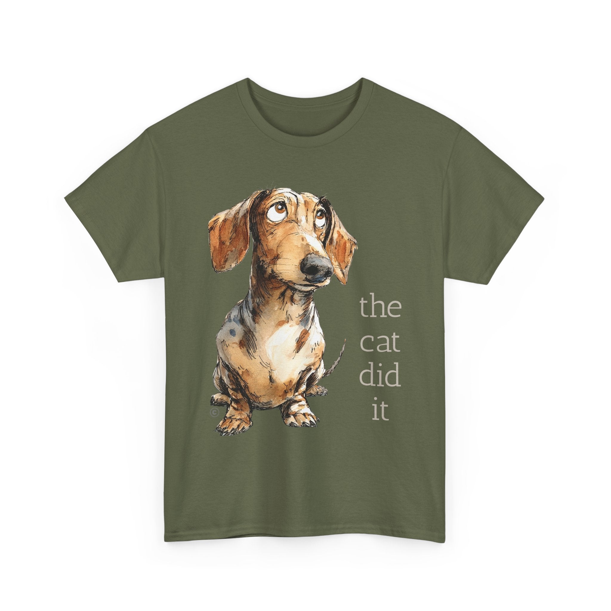 THE CAT DID IT - 100% Cotton T-Shirt