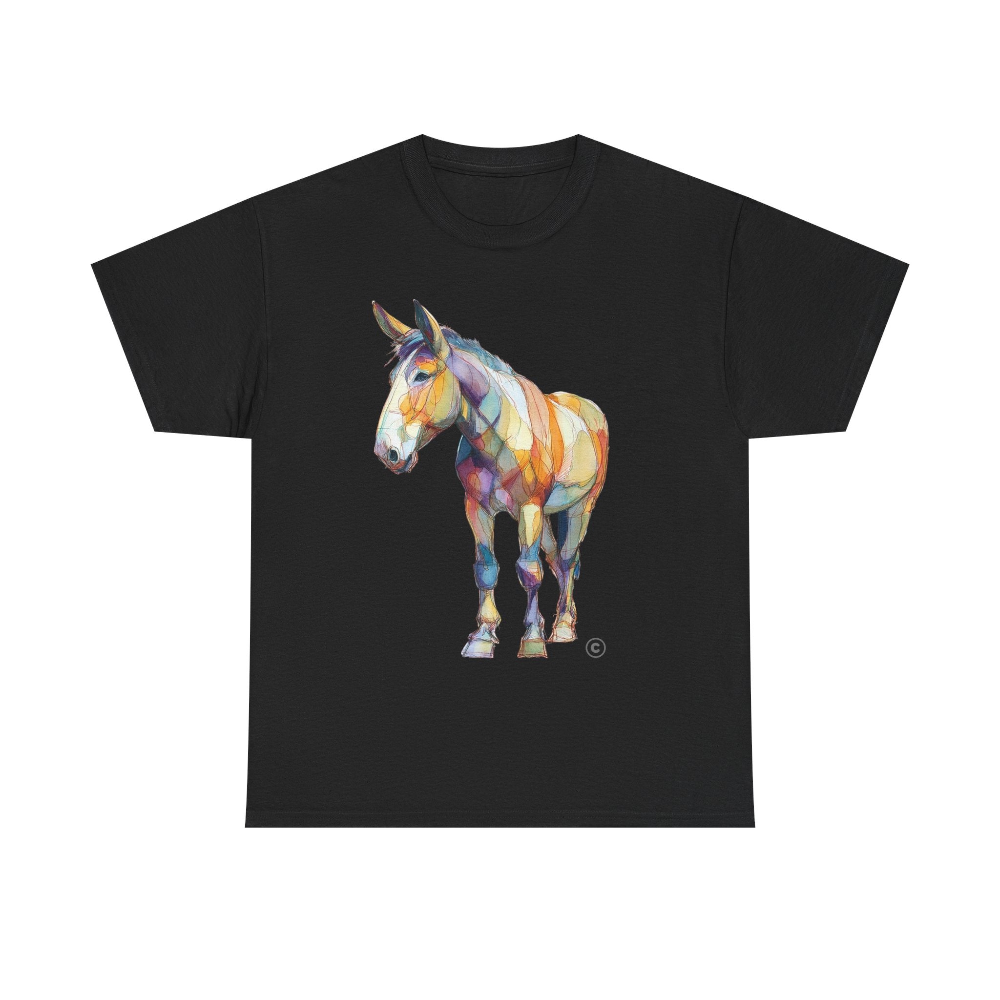 HORSE OF MANY COLORS 2 - Unisex Heavy Cotton Tee