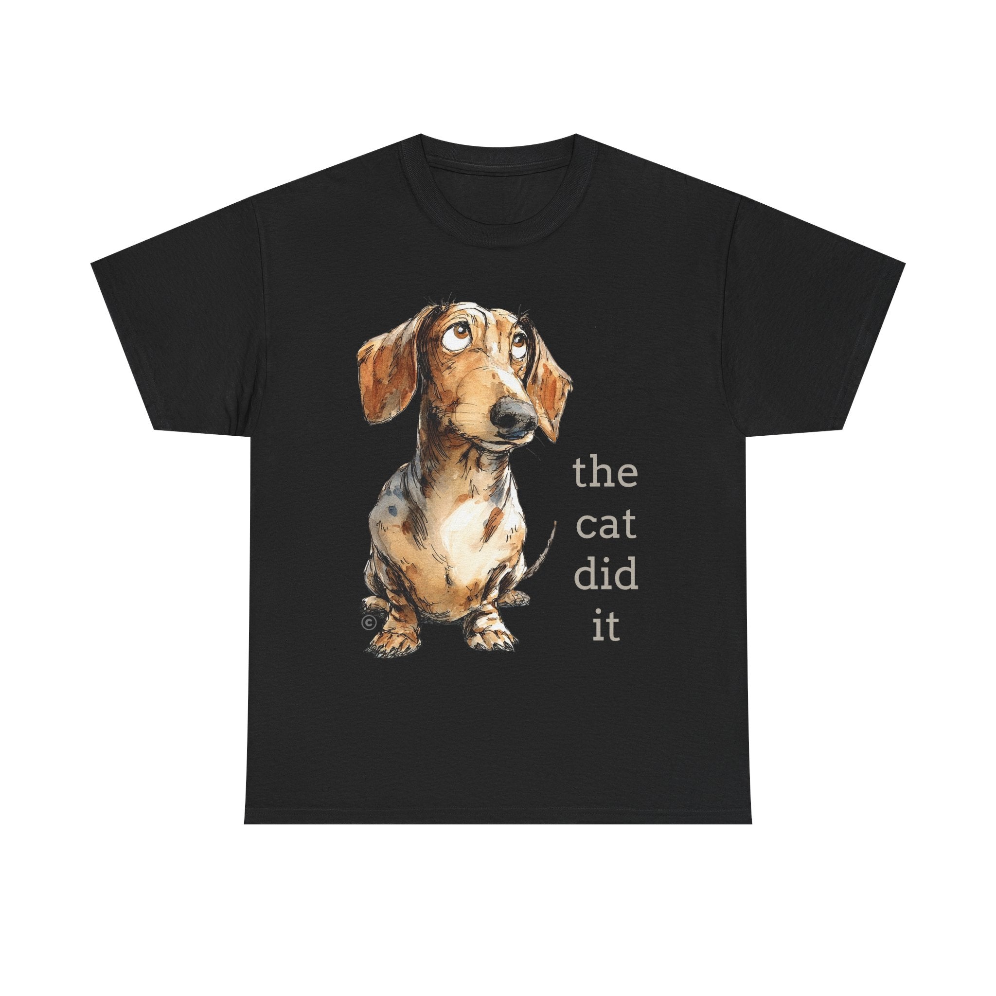 THE CAT DID IT - 100% Cotton T-Shirt