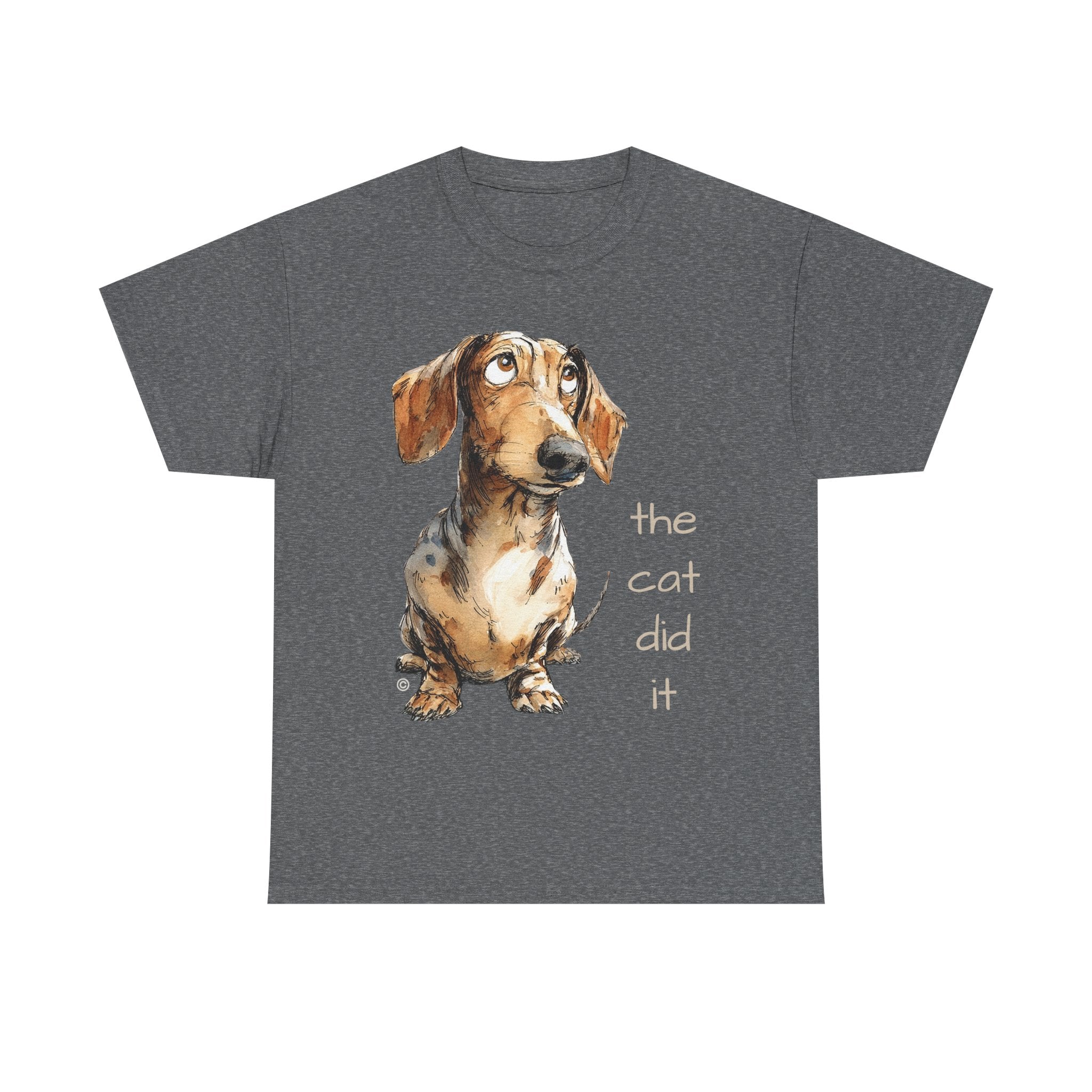 THE CAT DID IT - 100% Cotton T-Shirt