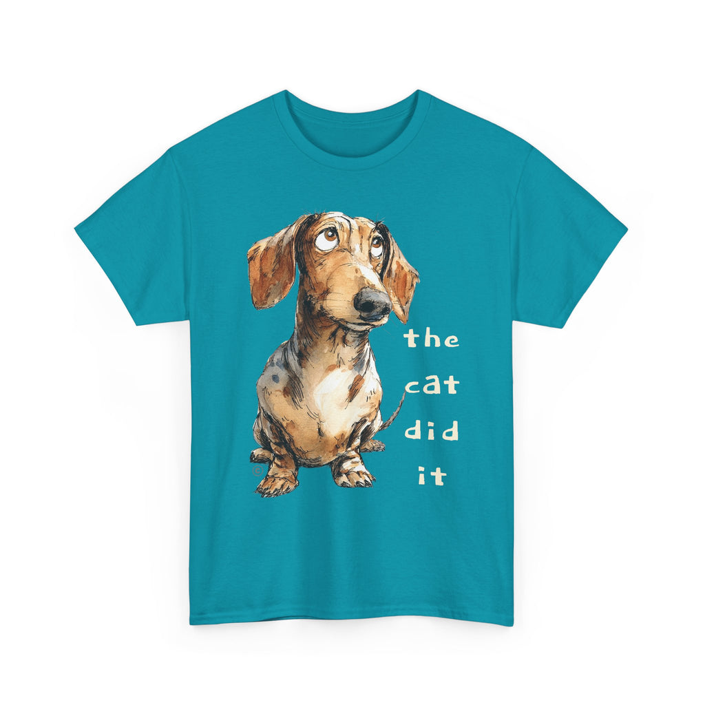 THE CAT DID IT - 100% Cotton T-Shirt