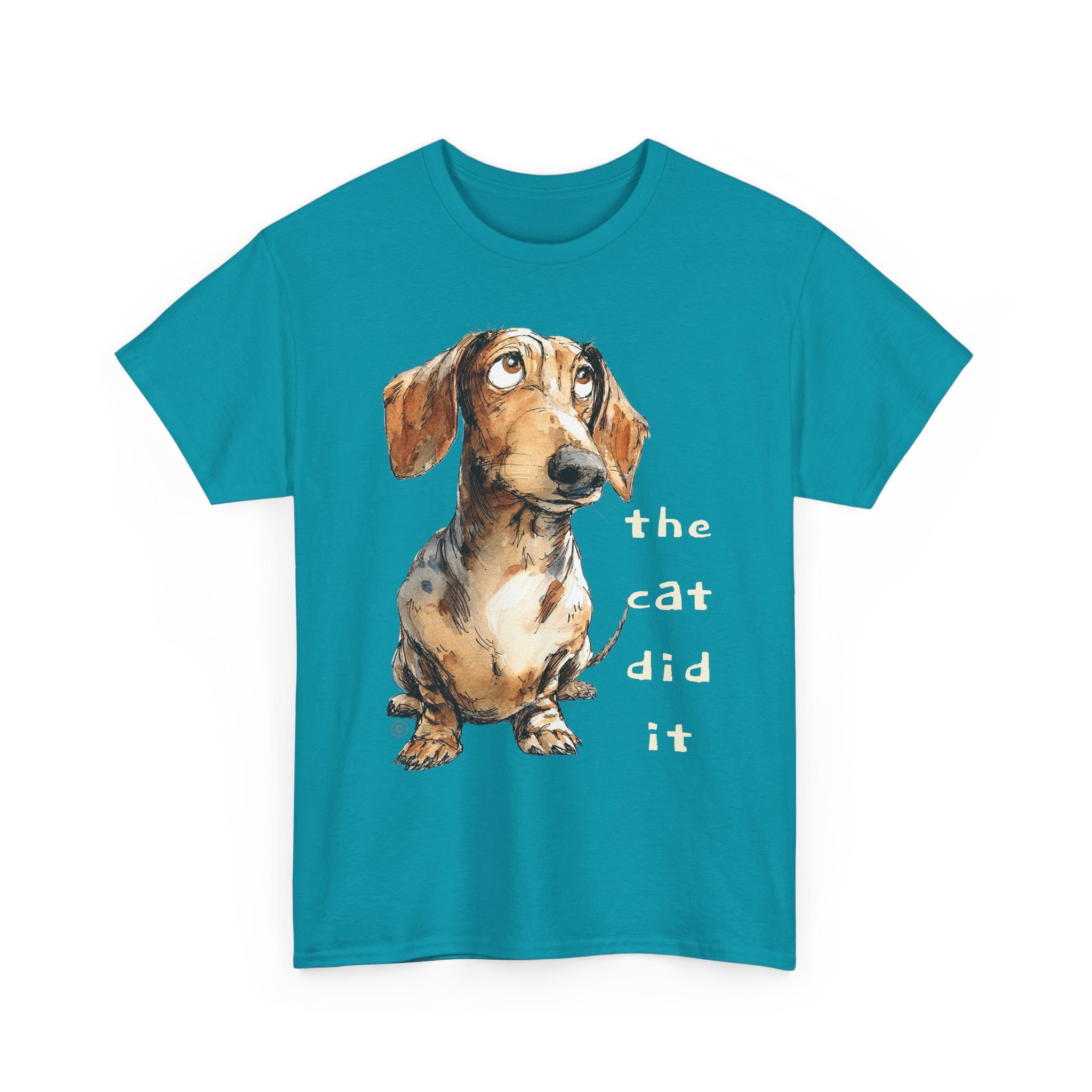 THE CAT DID IT - 100% Cotton T-Shirt