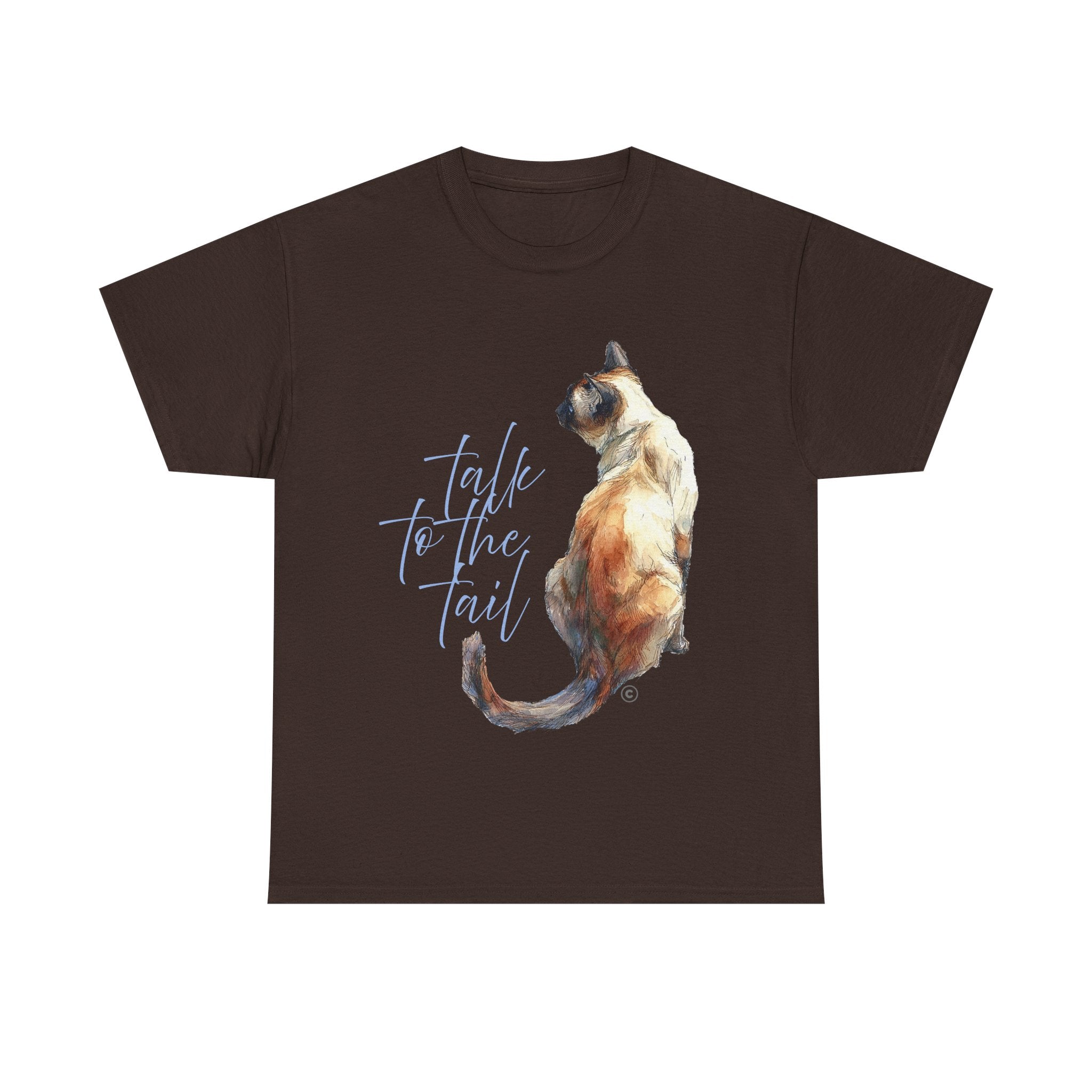 SIAMESE TALK TO THE TAIL - Unisex Heavy Cotton Tee