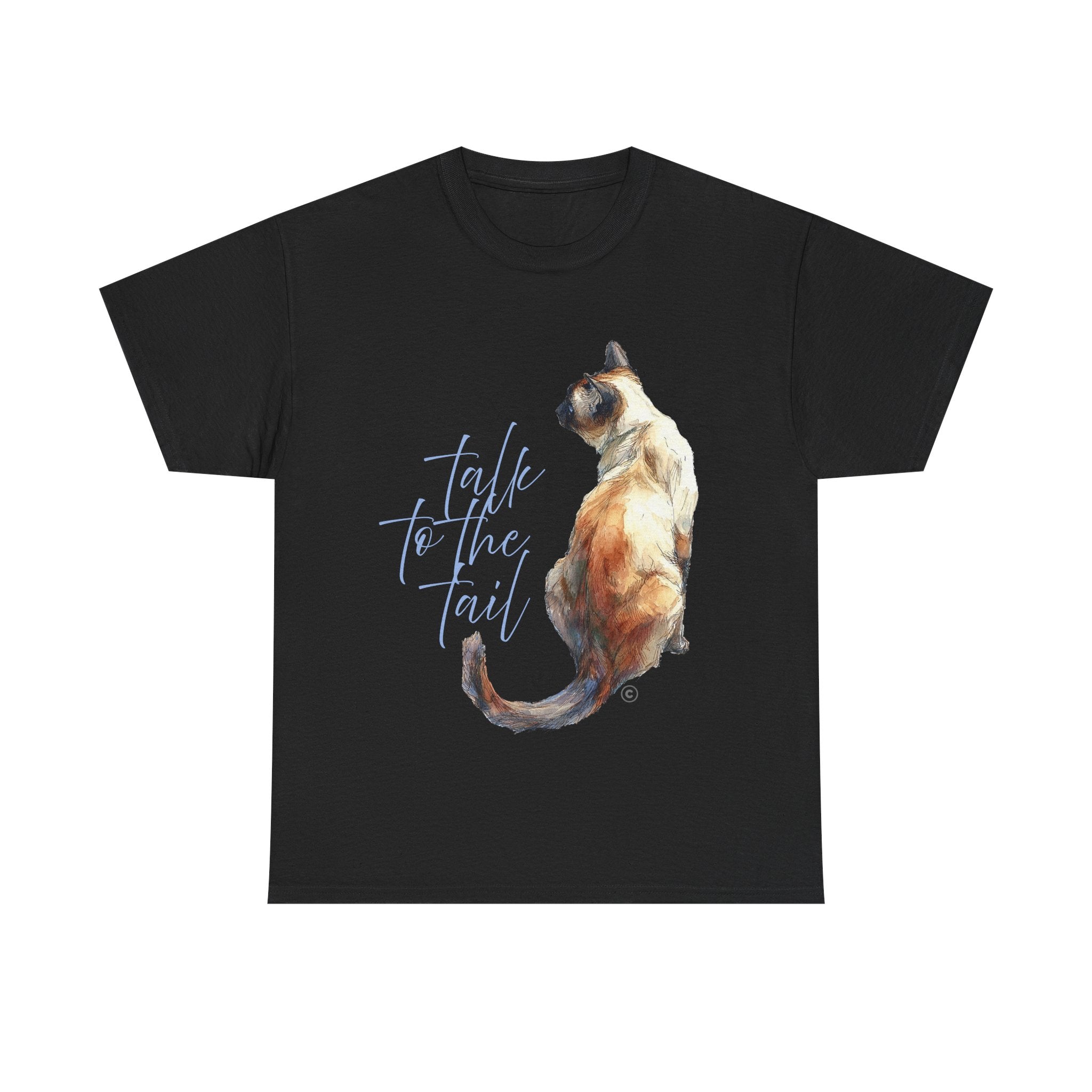 SIAMESE TALK TO THE TAIL - Unisex Heavy Cotton Tee