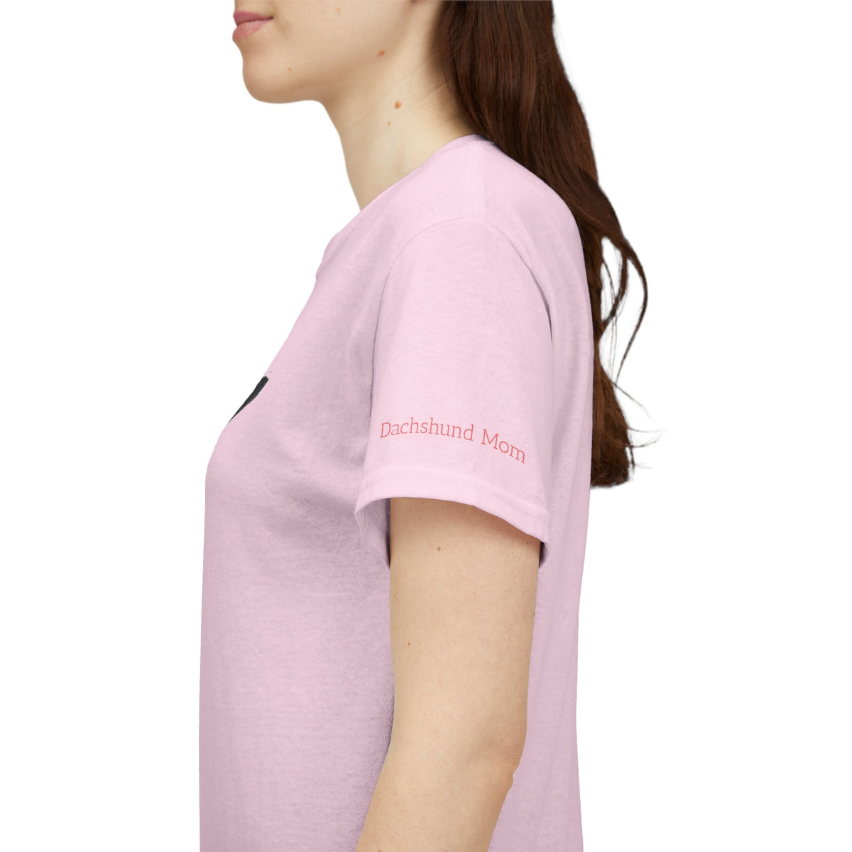 DACHSHUND MOM (Black and Tan Dachshund) - 100% Cotton T-Shirt
