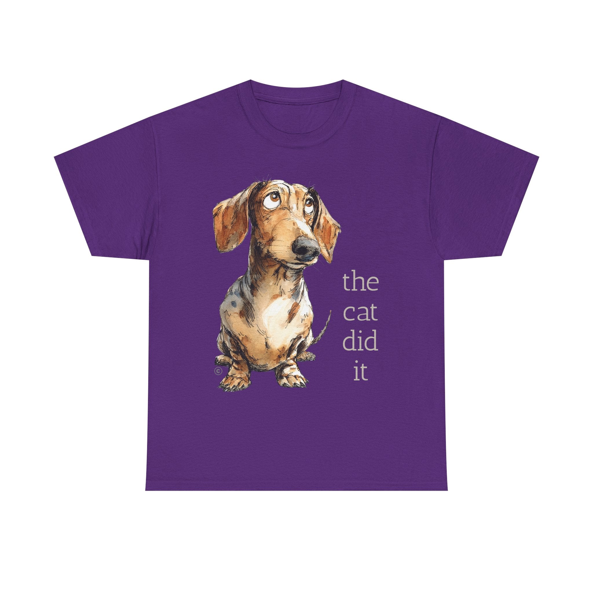 THE CAT DID IT - 100% Cotton T-Shirt