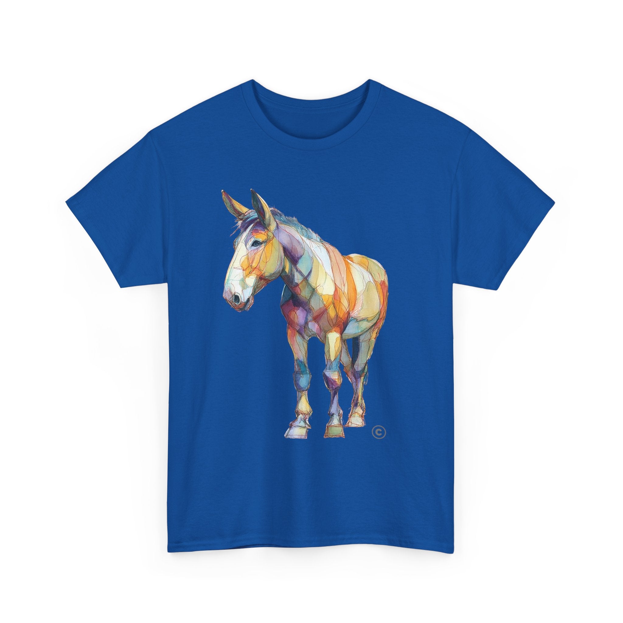 HORSE OF MANY COLORS 2 - Unisex Heavy Cotton Tee